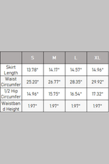 Women's Athletic High Waist Color-Block Strap Tennis Skirt