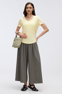 Women's High-Waist Flowy Wide-Leg Dance Pants