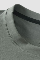 Men's Summer Round-Neck Zipper-Pocket Solid Sports Tee