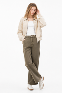 Women's Fall Mid Rise Vintage Casual Jeans