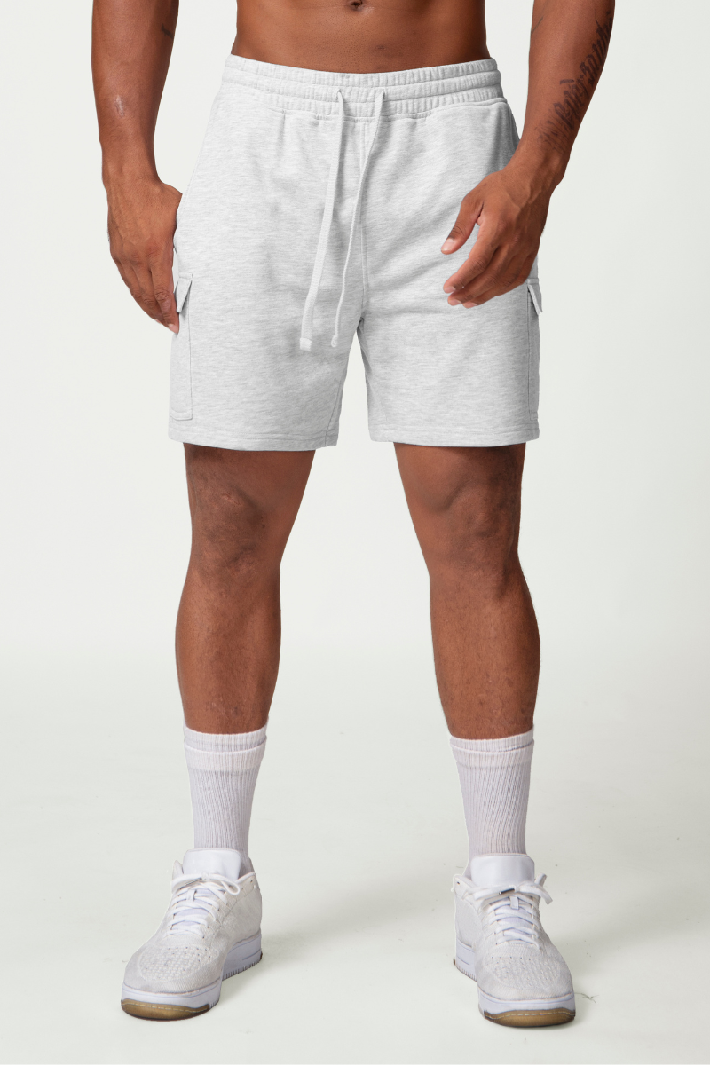 Men's Drawstring Side Pocket Solid Sports Shorts