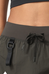 Women's High Waist Drawstring Pocket Cargo Hiking Skirt