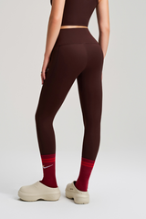 High-waisted, snug-fitting women's pants