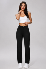 Women's Fall High Waisted Stretch  Straight Leg Jeans