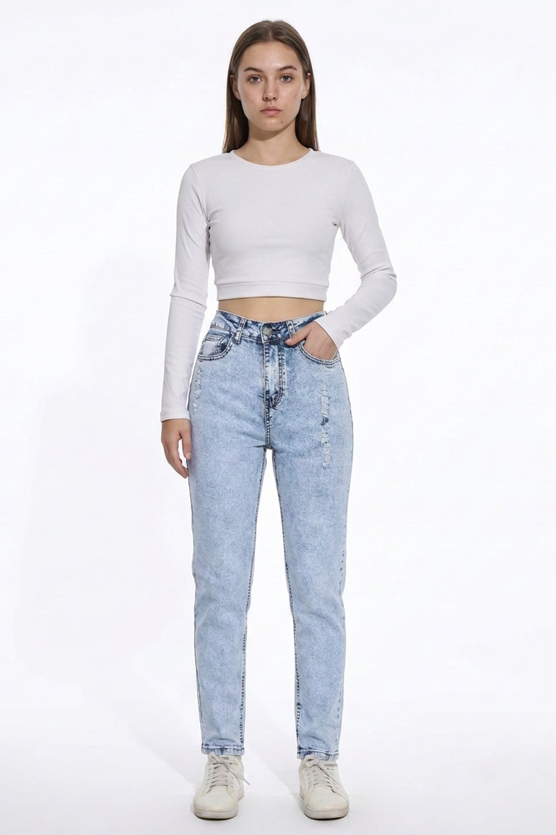 Women's Fall Vintage Distressed Slim Fit Jeans