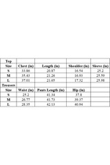 V-neck knitted long pants suit