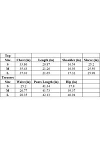 V-neck knitted long pants suit