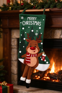 Xmas Gift Bag Cute 3D Leg Design Christmas Decorations
