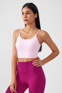 Women Gathering Anti-Shock One Cup Back Fitness Yoga Exercise Camisole Top