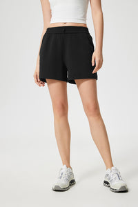 Women Summer High Waisted Loose Air Layer Running Sports Hundred Casual Fitness Yoga Shorts