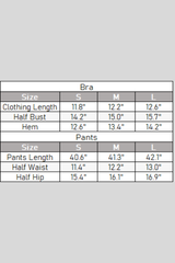 Women's Scalloped One Shoulder Bra & Flared Yoga Pants Set