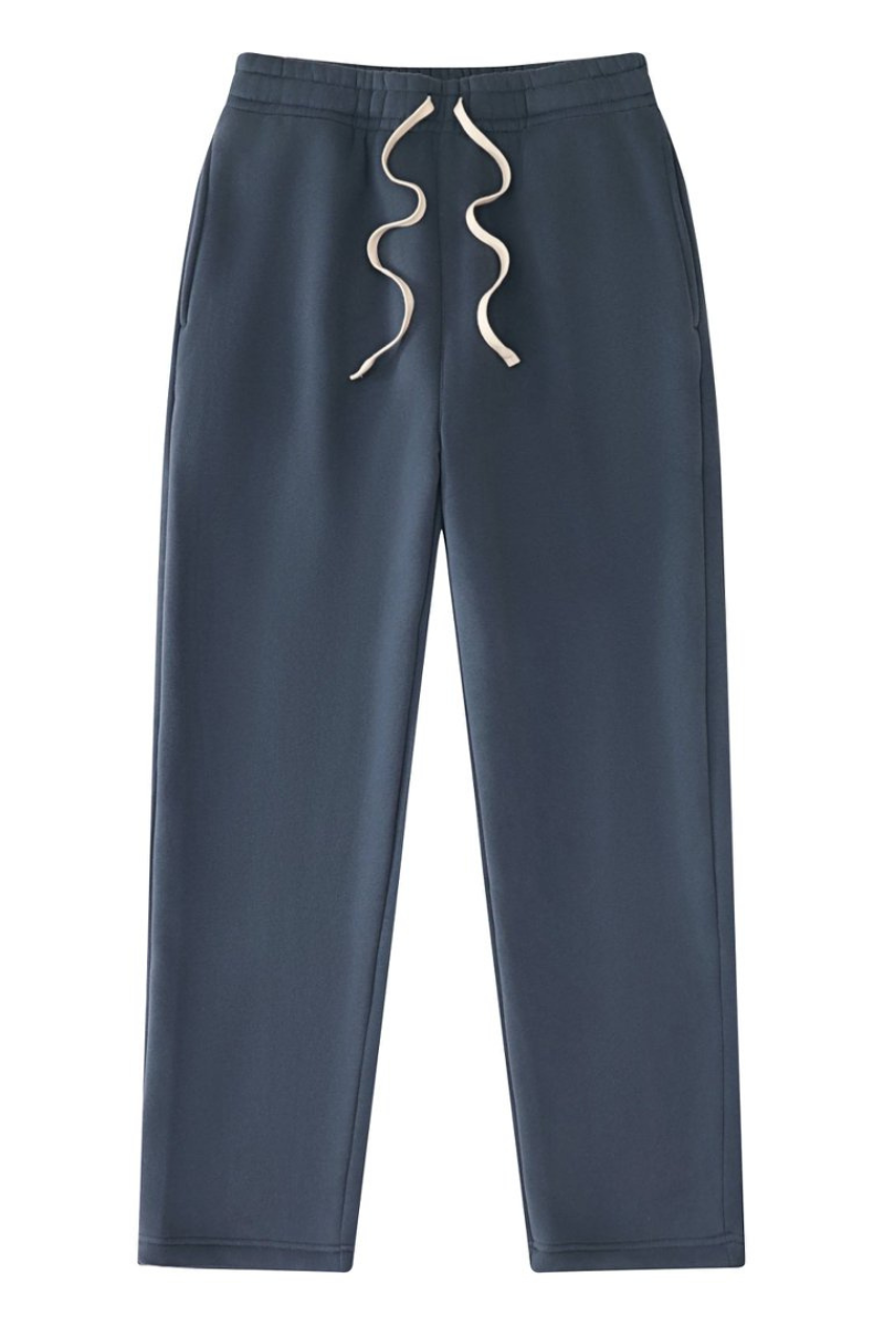 Unisex Drawstring Straight Leg Casual Sweatpants