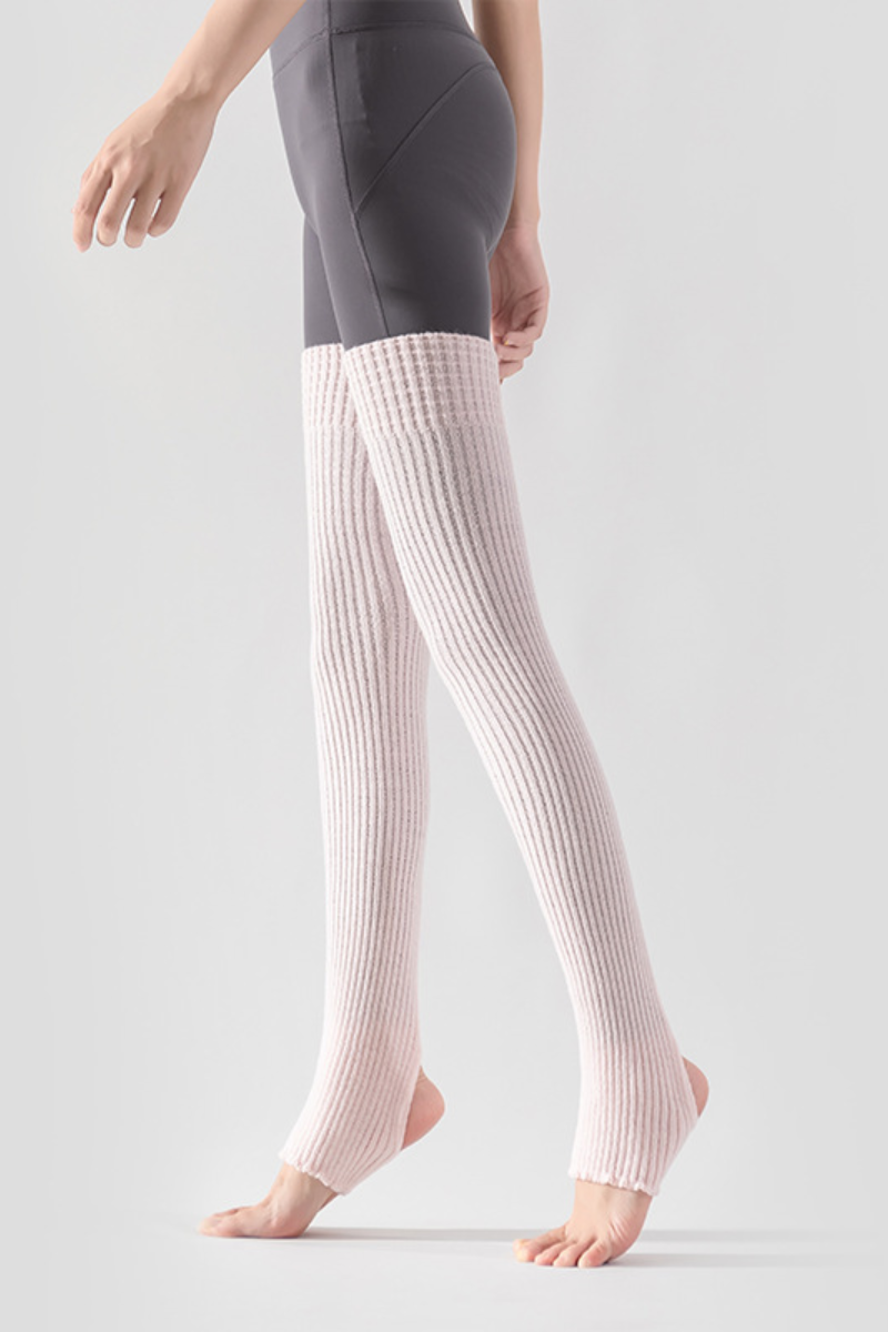 Women's solid-color chunky socks for exercise and yoga