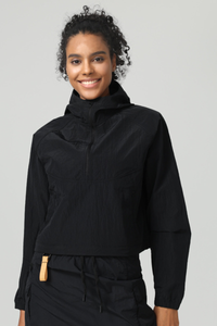 Women's Spring Lightweight Half Zipper Waterproof Hoodie