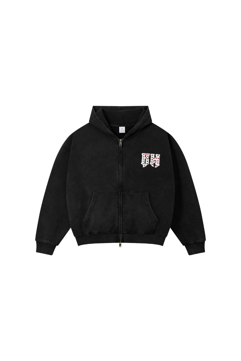 Men's Fall 100% Cotton Embroidery with Rhinestones Jacket