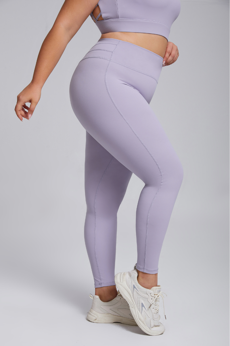 Plus Women's Thin-Strap Sports Bra & Butt-Lifting Yoga Leggings Set