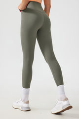 Women Free Size Nude Hip Lifting Shaping Fitness 9/10 Yoga Pants