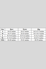 Women's Color-blocked V-neck Ruffled Two Piece Tankini Set