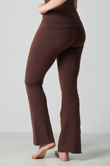 Women's High-Waist Fitted Flare Pants