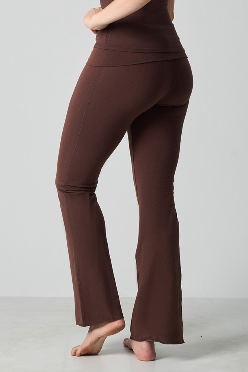 Women's High-Waist Fitted Flare Pants