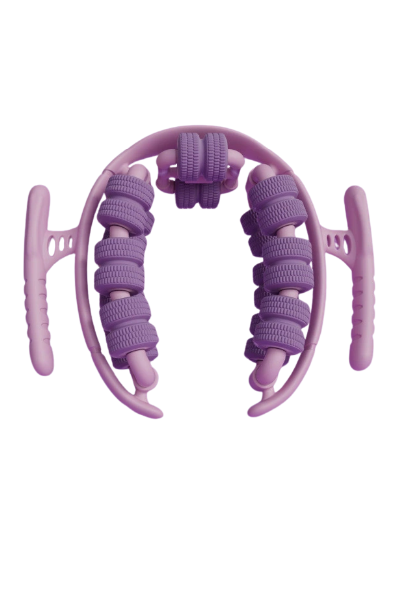 28 Wheels Dual-Handle Ring Roller Leg Massager