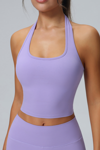 Women's Halter Vest & Tennis Skirt Two-Piece Set