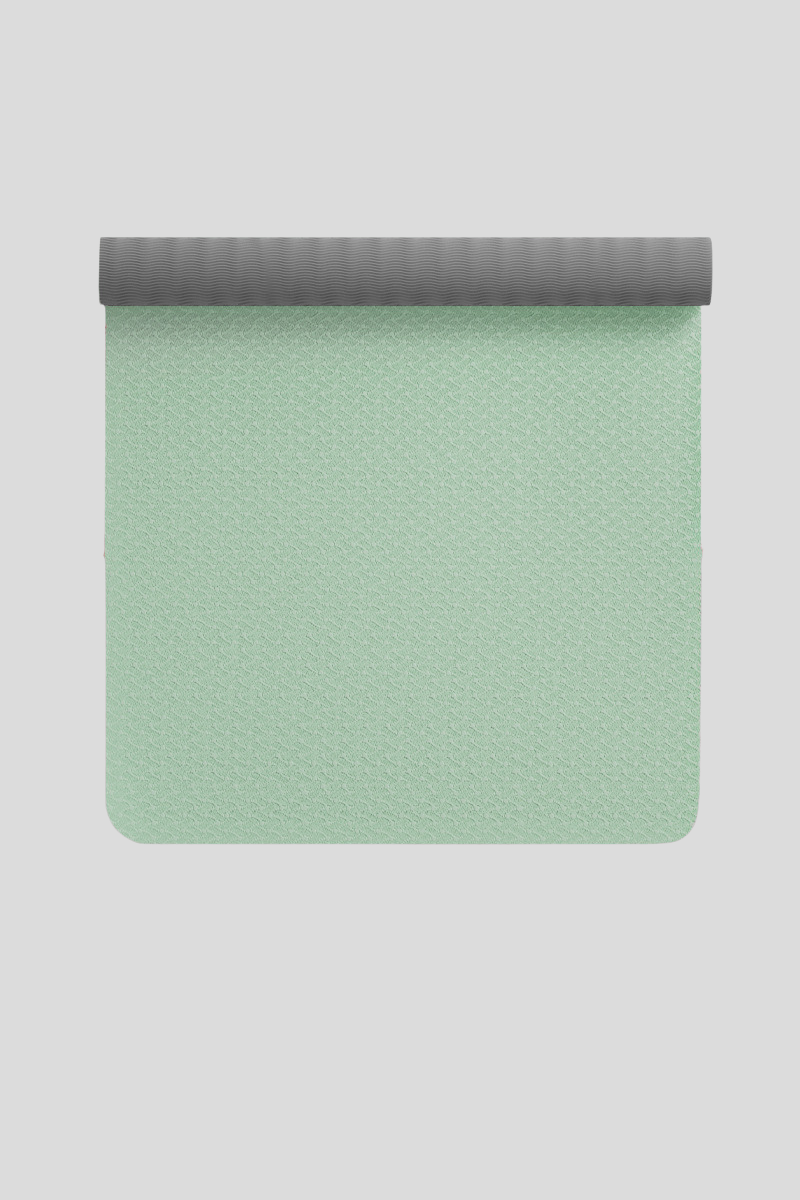 Women's TPE Non Slip Yoga Mat with Strap - Multicolor