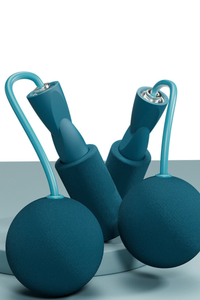 Cordless Weighted Jump Rope With 2.95″ Large Foam Ball