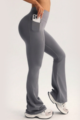 Women's High-Waist Pocket Butt-Lifting Yoga Flare Pants