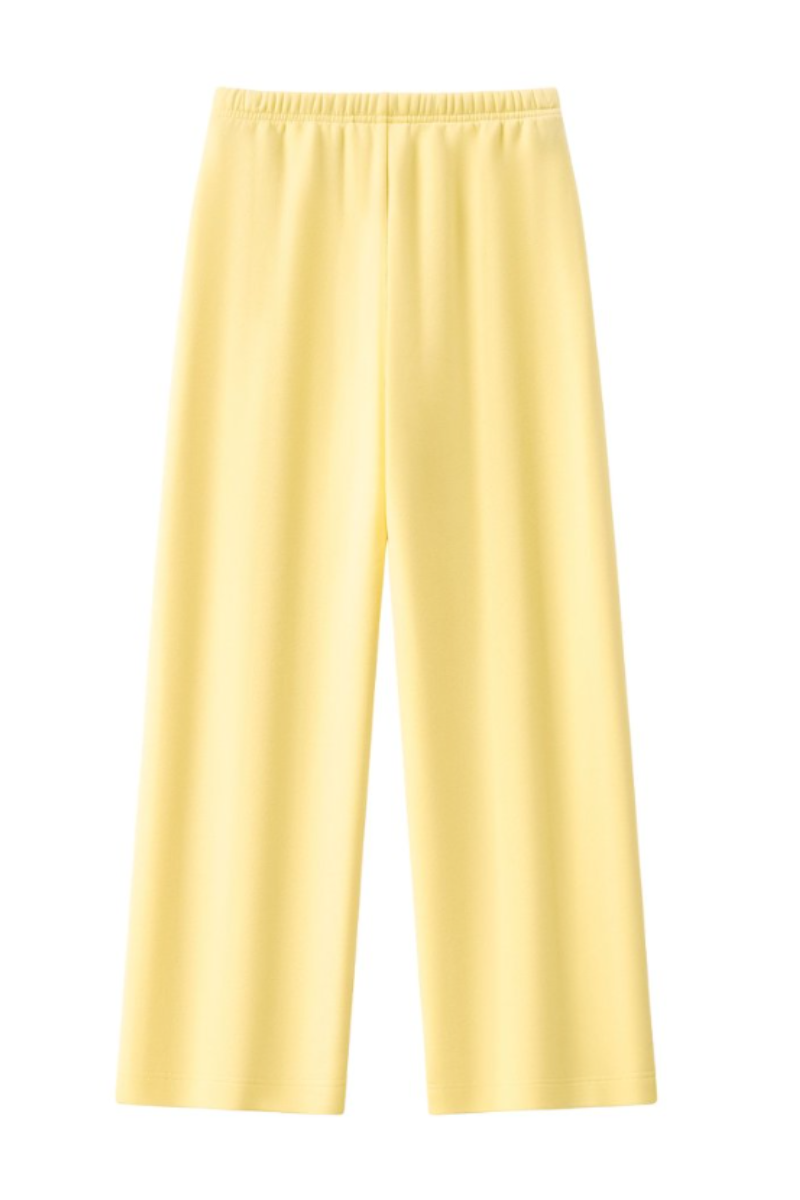 Unisex Fall Drawstring Side Pocket Wide Leg Sweatpants