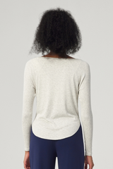 Women's Modal Round Neck Long Sleeves Top