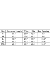 Rustic-style straight-leg long pants