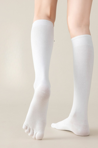 Women's  Breathable Five-Toe High-Top Cotton Yoga Socks