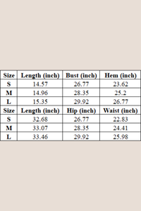 Women's Sport Set:Cropped Tank Top And High Waist Leggings