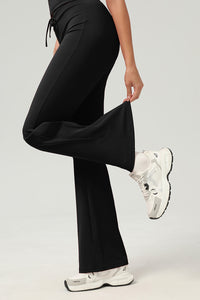 Women Butt-Lifting High-Waisted Elastic Quick-Dry Yoga Flared Pants With T-Sculpt