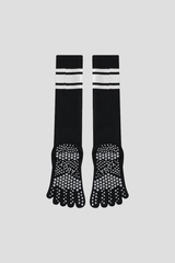 Women's Non-Slip Grip Sole Long Tube Sports Pilates Socks