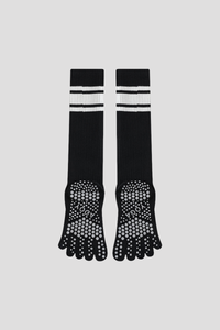 Women's Non-Slip Grip Sole Long Tube Sports Pilates Socks