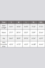 Women's Summer High-Waisted A-Line Slit Hem Athletic Skirt