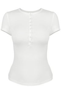 Women's Short-Sleeve Henley Tee