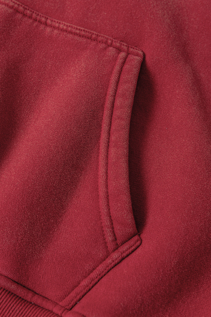 Men's Washed Fleece-lined Hoodie