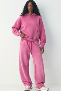 Women's Fall Fleece Sets:Relaxed Hoodie And Sweatpants