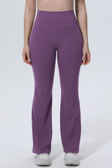 Women's Athletic High Waist And Hip Tight Yoga Flared Pants