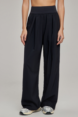 Women's Summer High Waist  Breathable Straight Leg Pants