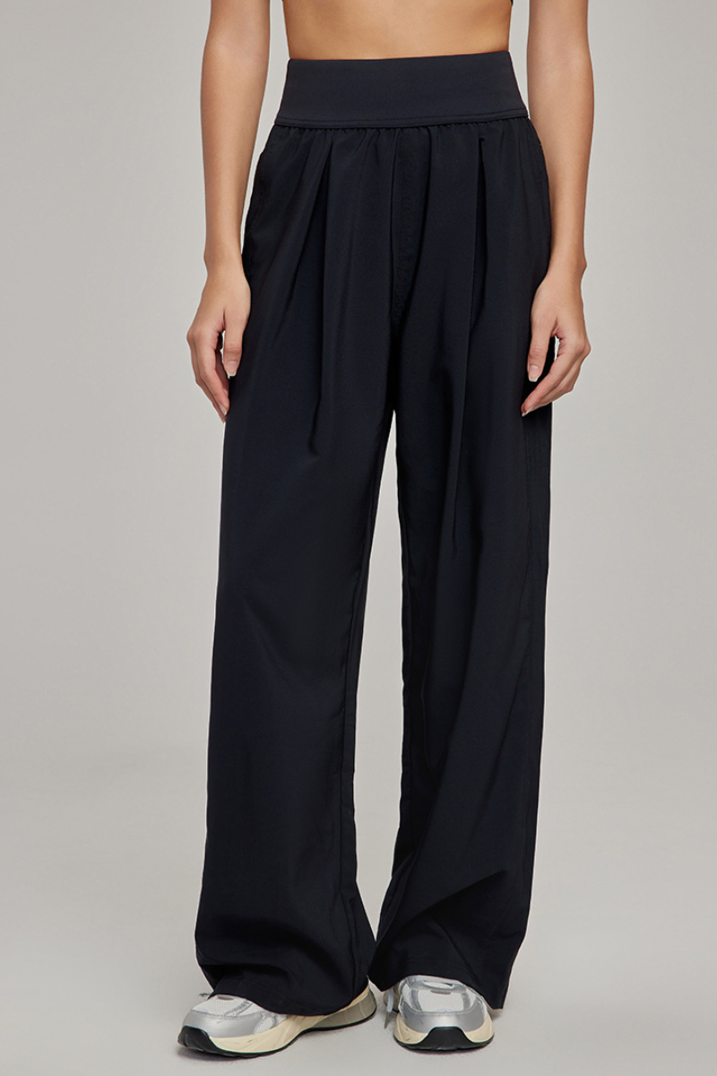 Women's Summer High Waist  Breathable Straight Leg Pants