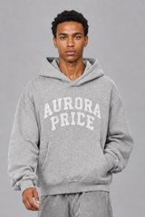 Men's Fleece Vintage Campus Applique Embroidered Hoodie