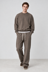 Men's Heavyweight Heathered Sweatshirt And Sweatpants Set