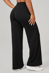 Women's Mid-High Waist Straight-Leg Pants