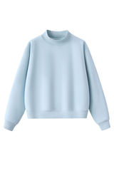 Unisex Cozy Fleece Mock Neck Sweatshirt