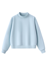 Unisex Cozy Fleece Mock Neck Sweatshirt