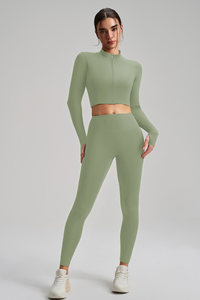 Bras, tight-fitting pants, and a sports three-piece set.